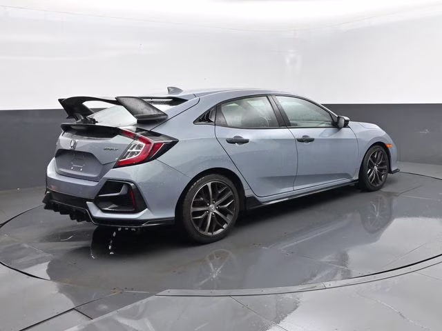 2021 Blue Honda Civic Sport FWD Hatchback
