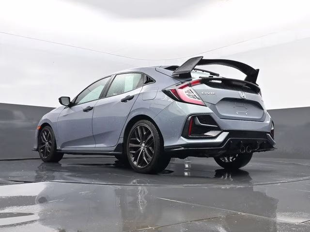 2021 Blue Honda Civic Sport FWD Hatchback