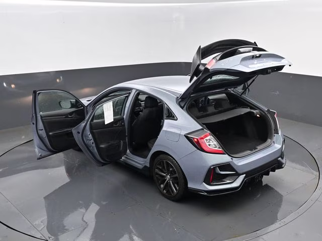 2021 Blue Honda Civic Sport FWD Hatchback