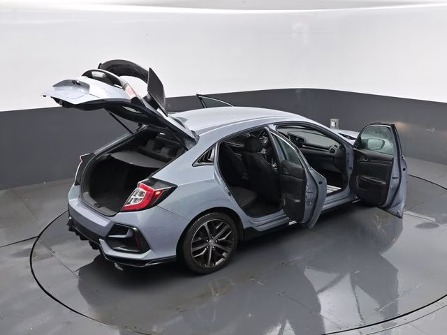 2021 Blue Honda Civic Sport FWD Hatchback