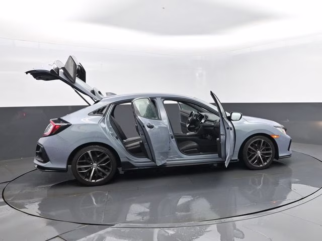 2021 Blue Honda Civic Sport FWD Hatchback