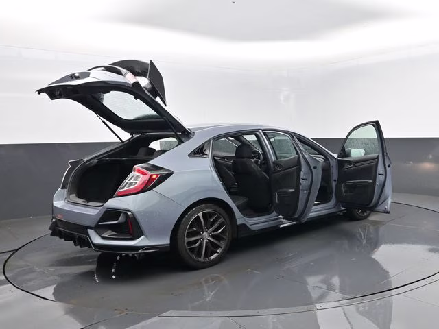 2021 Blue Honda Civic Sport FWD Hatchback