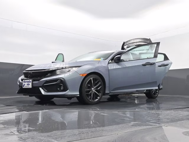 2021 Blue Honda Civic Sport FWD Hatchback