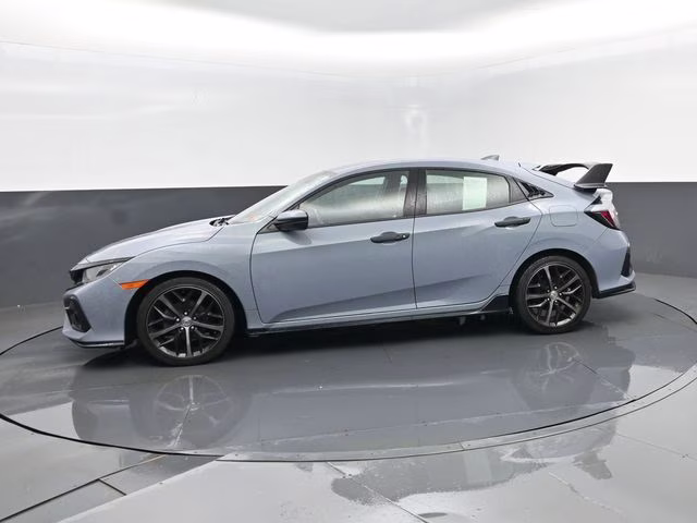 2021 Blue Honda Civic Sport FWD Hatchback