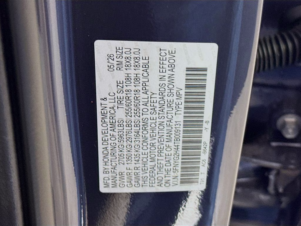 2026 Smoke Blue Pearl Honda Pilot EX-L FWD SUV
