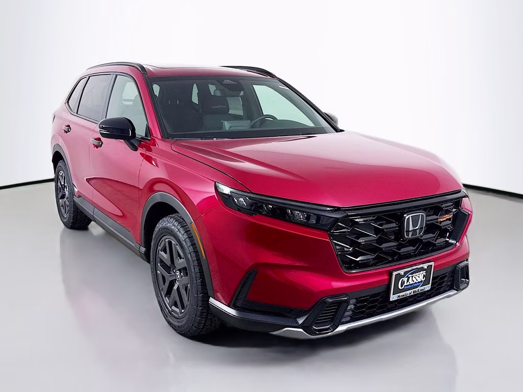 2026 Radiant Red Metallic Honda CR-V Hybrid TrailSport AWD SUV