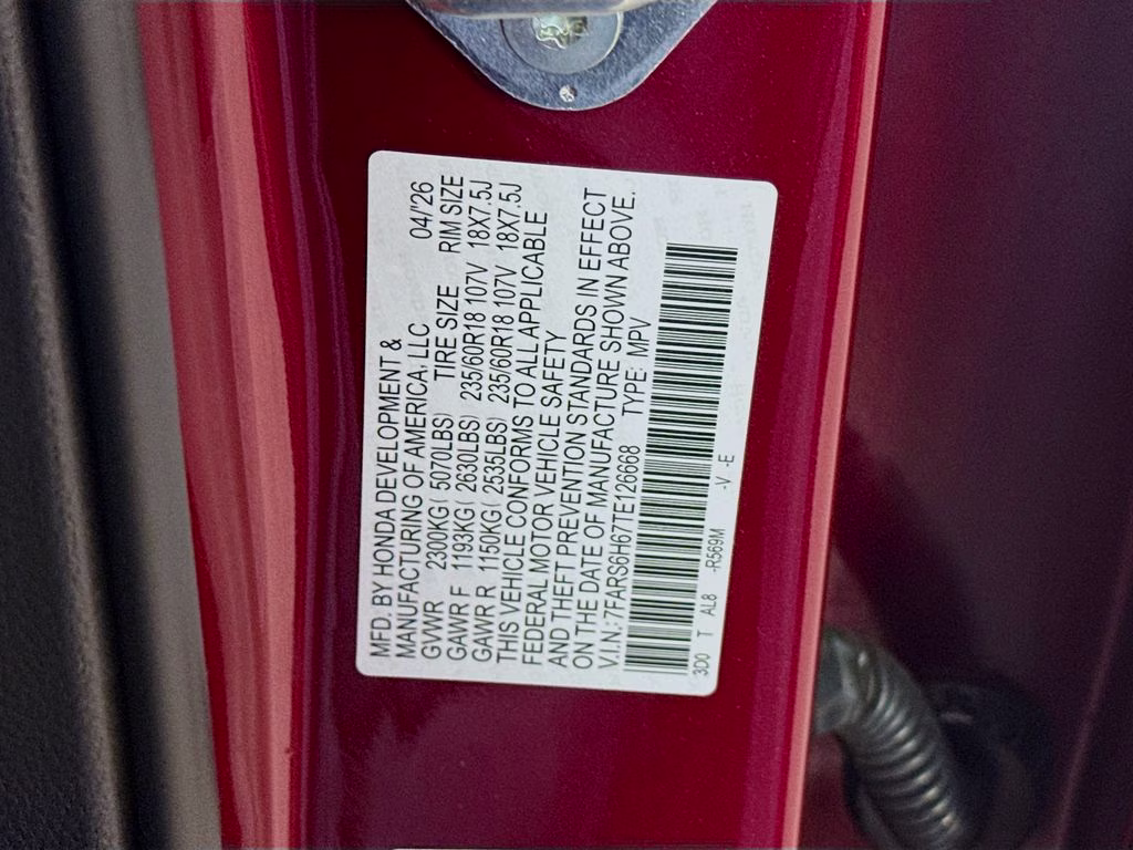 2026 Radiant Red Metallic Honda CR-V Hybrid TrailSport AWD SUV