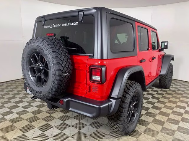 2026 Firecracker Red Clearcoat Jeep Wrangler 4-Door Willys 4X4 SUV