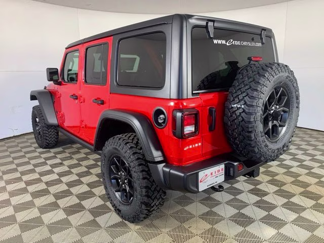 2026 Firecracker Red Clearcoat Jeep Wrangler 4-Door Willys 4X4 SUV