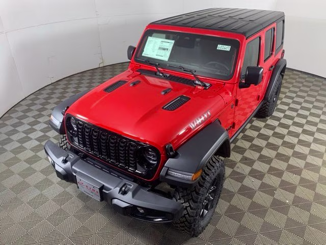 2026 Firecracker Red Clearcoat Jeep Wrangler 4-Door Willys 4X4 SUV