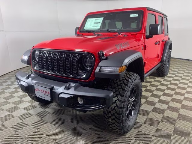 2026 Firecracker Red Clearcoat Jeep Wrangler 4-Door Willys 4X4 SUV