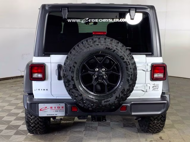 2026 Bright White Clearcoat Jeep Wrangler 4-Door Willys 4X4 SUV