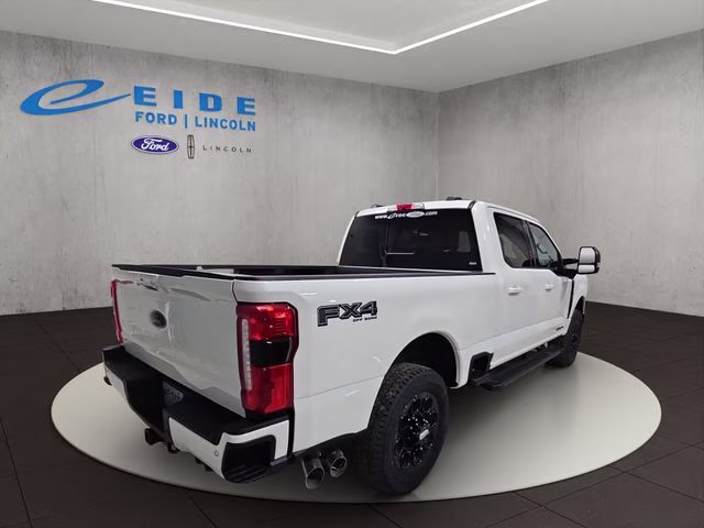 2026 Star White Metallic Tri-Coat Ford Super Duty F-250 SRW Lariat Black Appearance 4X4 Truck