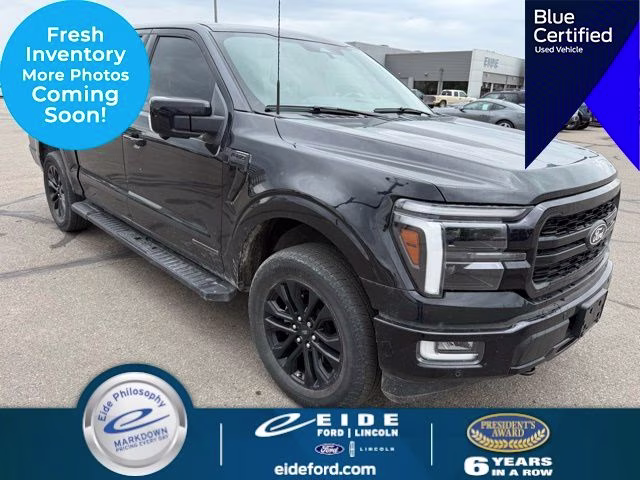 2024 Agate Black Metallic Ford F-150 Lariat 4X4 Truck