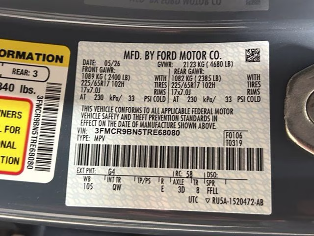 2026 Azure Gray Metallic Tri-Coat Ford Bronco Sport Big Bend 4X4 SUV
