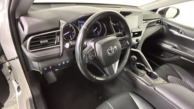 2024 White Toyota Camry SE FWD Sedan