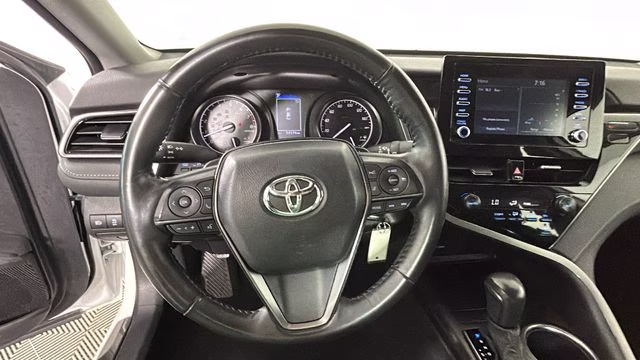 2024 White Toyota Camry SE FWD Sedan