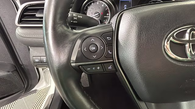 2024 White Toyota Camry SE FWD Sedan