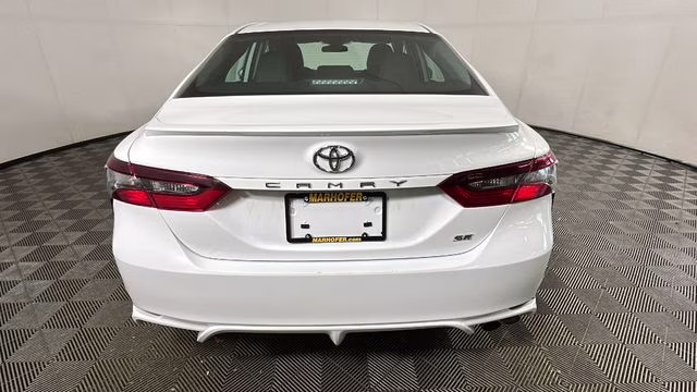 2024 White Toyota Camry SE FWD Sedan