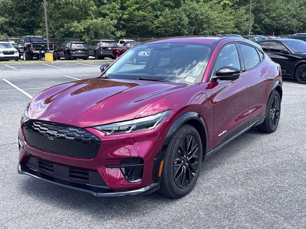 2025 Molten Magenta Metallic Tinted Clearcoat Ford Mustang Mach-E Premium AWD SUV