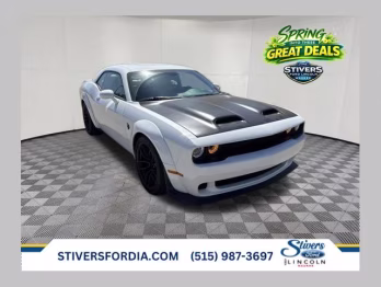 2023 White Knuckle Clearcoat Dodge Challenger SRT Hellcat Widebody RWD Coupe