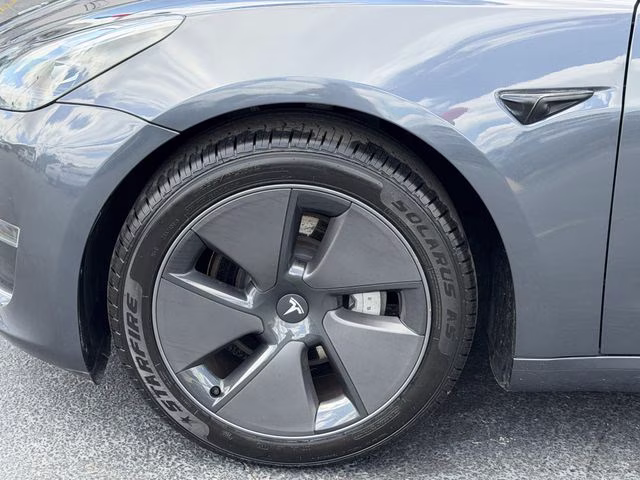 2023 Midnight Silver Metallic Tesla Model 3 Base RWD Sedan