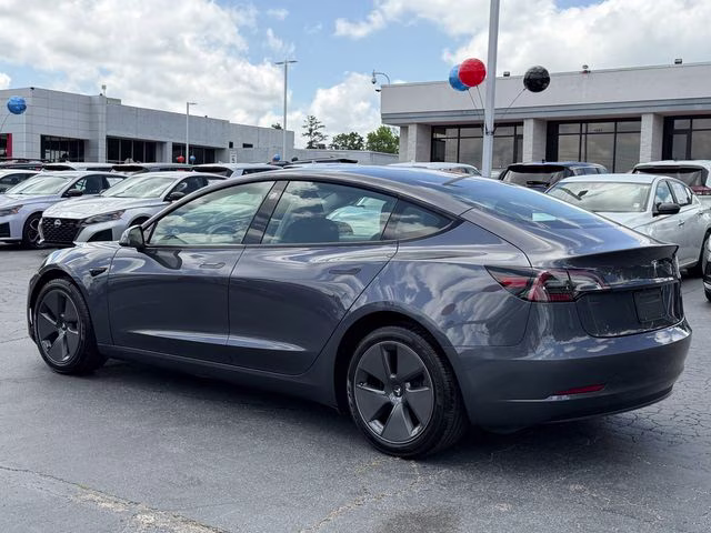 2023 Midnight Silver Metallic Tesla Model 3 Base RWD Sedan
