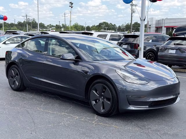 2023 Midnight Silver Metallic Tesla Model 3 Base RWD Sedan
