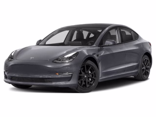 2023 Silver Tesla Model 3 Base RWD Sedan