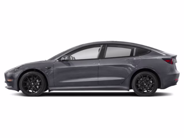 2023 Silver Tesla Model 3 Base RWD Sedan