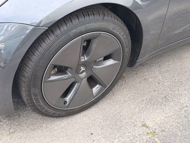 2023 Midnight Silver Metallic Tesla Model 3 Base RWD Sedan