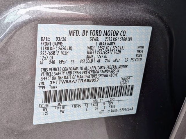 2026 Gray Ford Maverick XL FWD Truck
