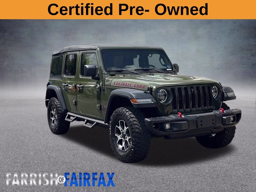 2021 Sarge Green Clearcoat Jeep Wrangler Unlimited Rubicon 4X4 SUV