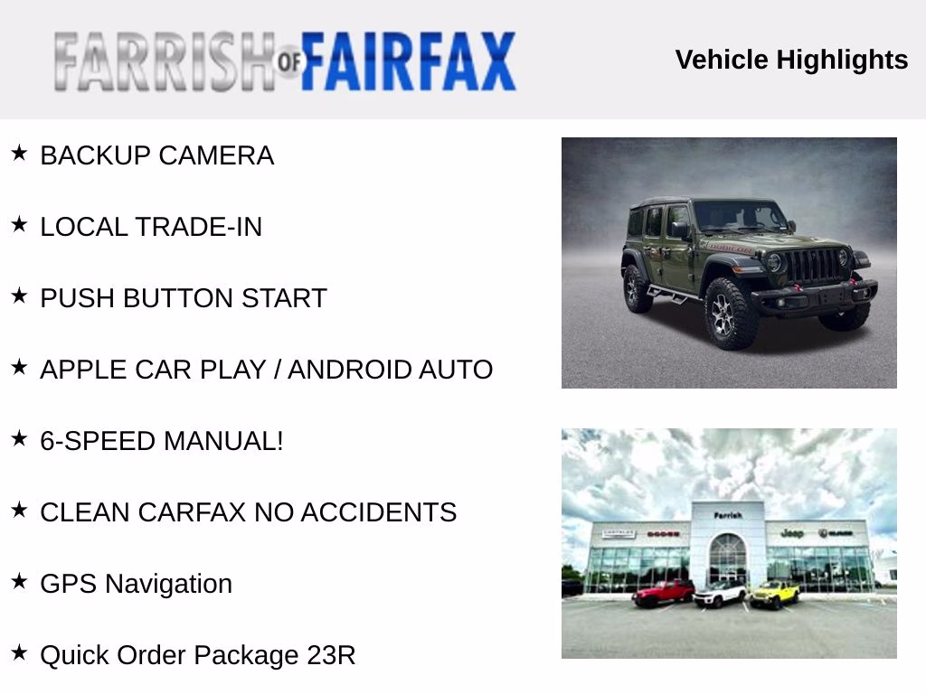 2021 Sarge Green Clearcoat Jeep Wrangler Unlimited Rubicon 4X4 SUV