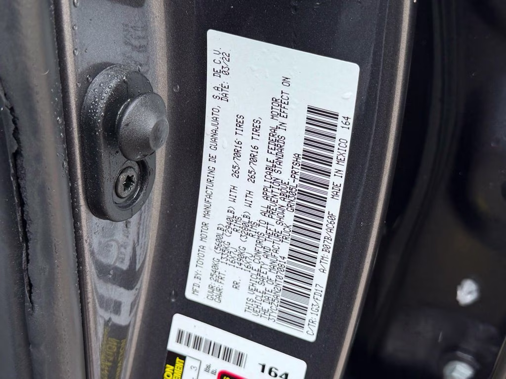 2022 Magnetic Gray Metallic Toyota Tacoma TRD Off-Road 4X4 Truck