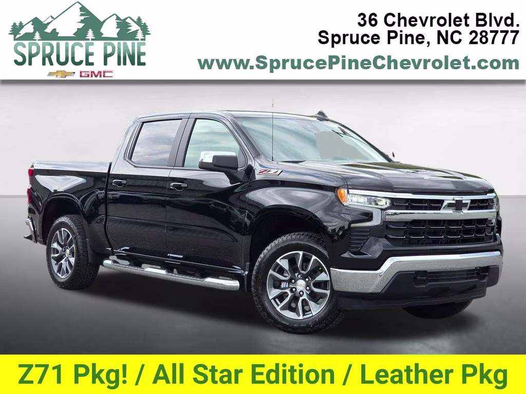 2026 Black Chevrolet Silverado 1500 LT 4X4 Truck