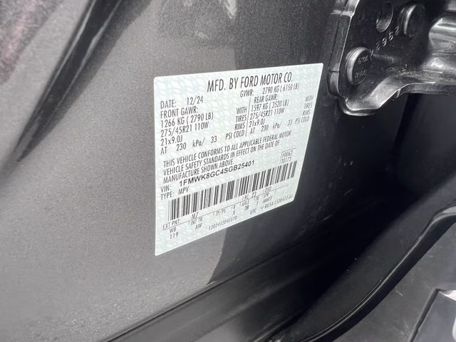 2025 Carbonized Gray Metallic Ford Explorer ST 4X4 SUV