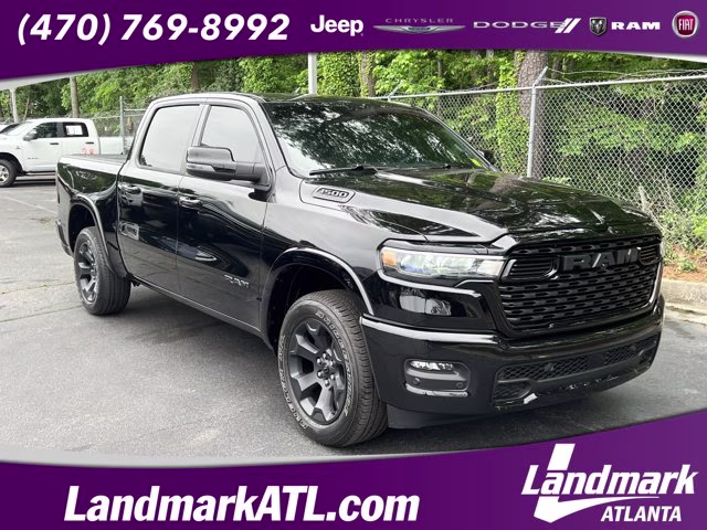 2026 Diamond Black Crystal Pearlcoat Ram 1500 Big Horn 4X4 Truck