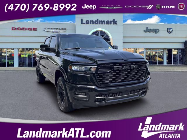 2026 Diamond Black Crystal Pearlcoat Ram 1500 Big Horn 4X4 Truck