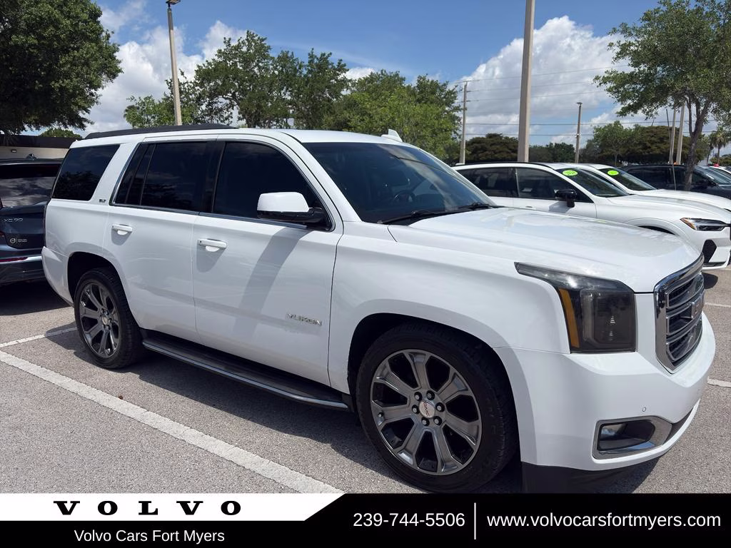 2017 Summit White GMC Yukon SLT RWD SUV