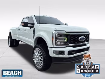 2024 White Metallic Ford Super Duty F-450 DRW Limited 4X4 Truck