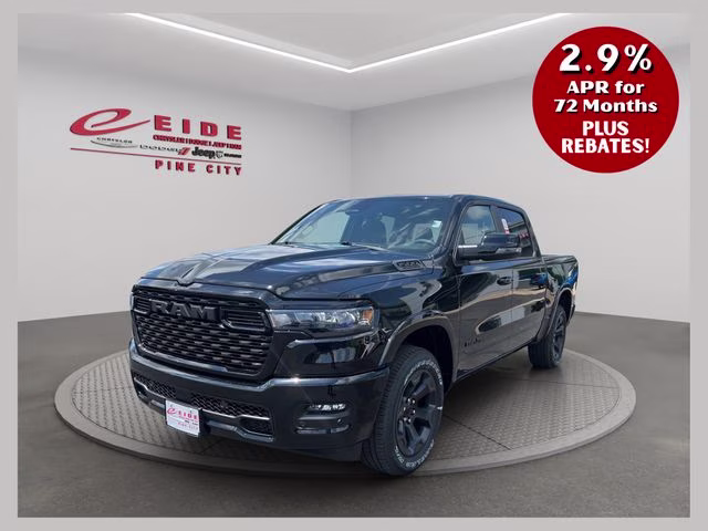 2026 Diamond Black Crystal Pearlcoat Ram 1500 Big Horn Night Edition 4X4 Truck
