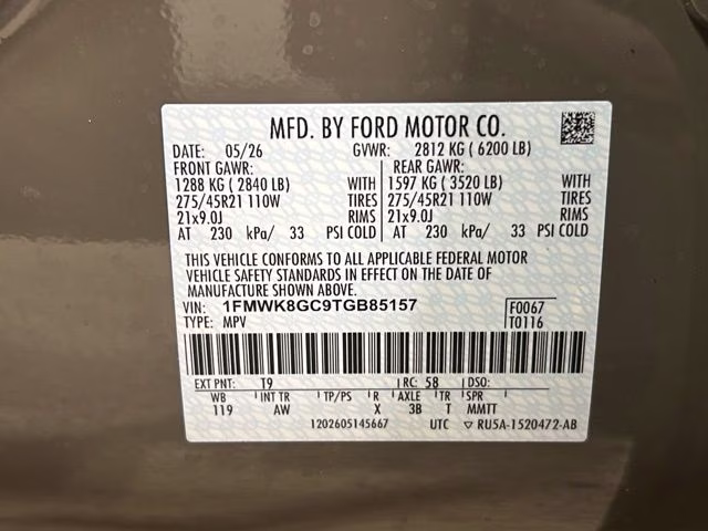 2026 Marsh Gray Ford Explorer ST 4X4 SUV
