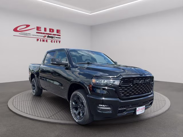 2026 Diamond Black Crystal Pearlcoat Ram 1500 Big Horn Night Edition 4X4 Truck