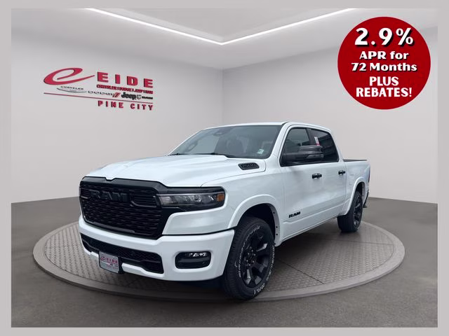 2026 Bright White Clearcoat Ram 1500 Big Horn Night Edition 4X4 Truck