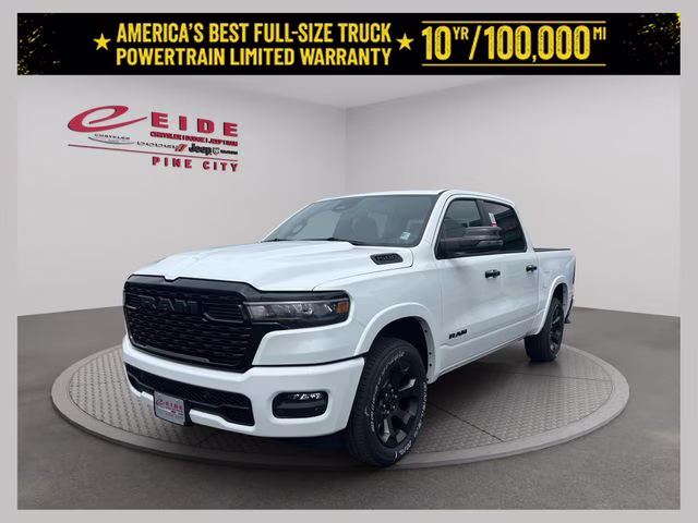 2026 Bright White Clearcoat Ram 1500 Big Horn Night Edition 4X4 Truck