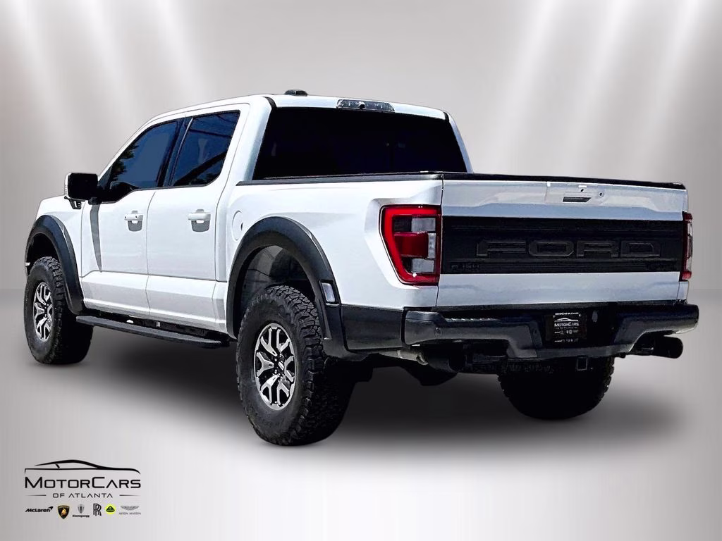 2023 Oxford White Ford F-150 Raptor Blue Recaro Special Order 4X4 Truck