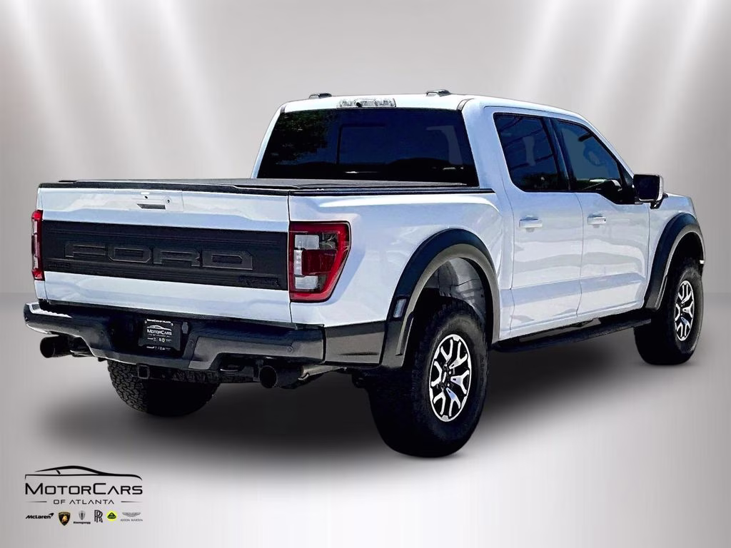 2023 Oxford White Ford F-150 Raptor Blue Recaro Special Order 4X4 Truck