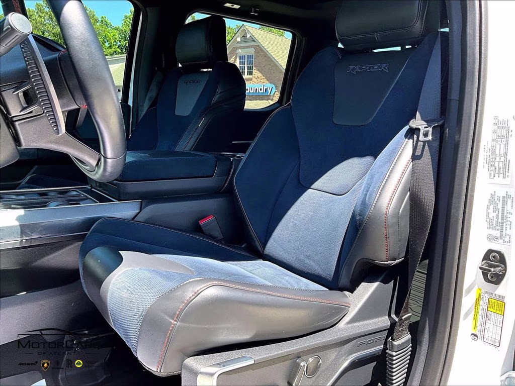 2023 Oxford White Ford F-150 Raptor Blue Recaro Special Order 4X4 Truck