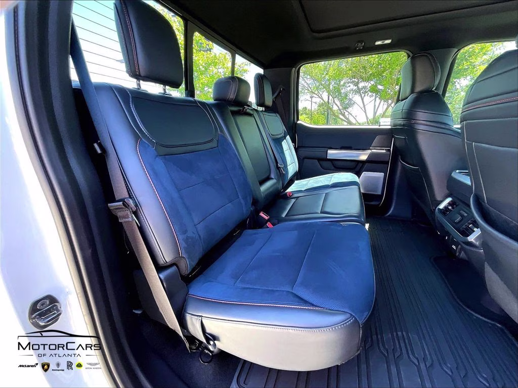 2023 Oxford White Ford F-150 Raptor Blue Recaro Special Order 4X4 Truck